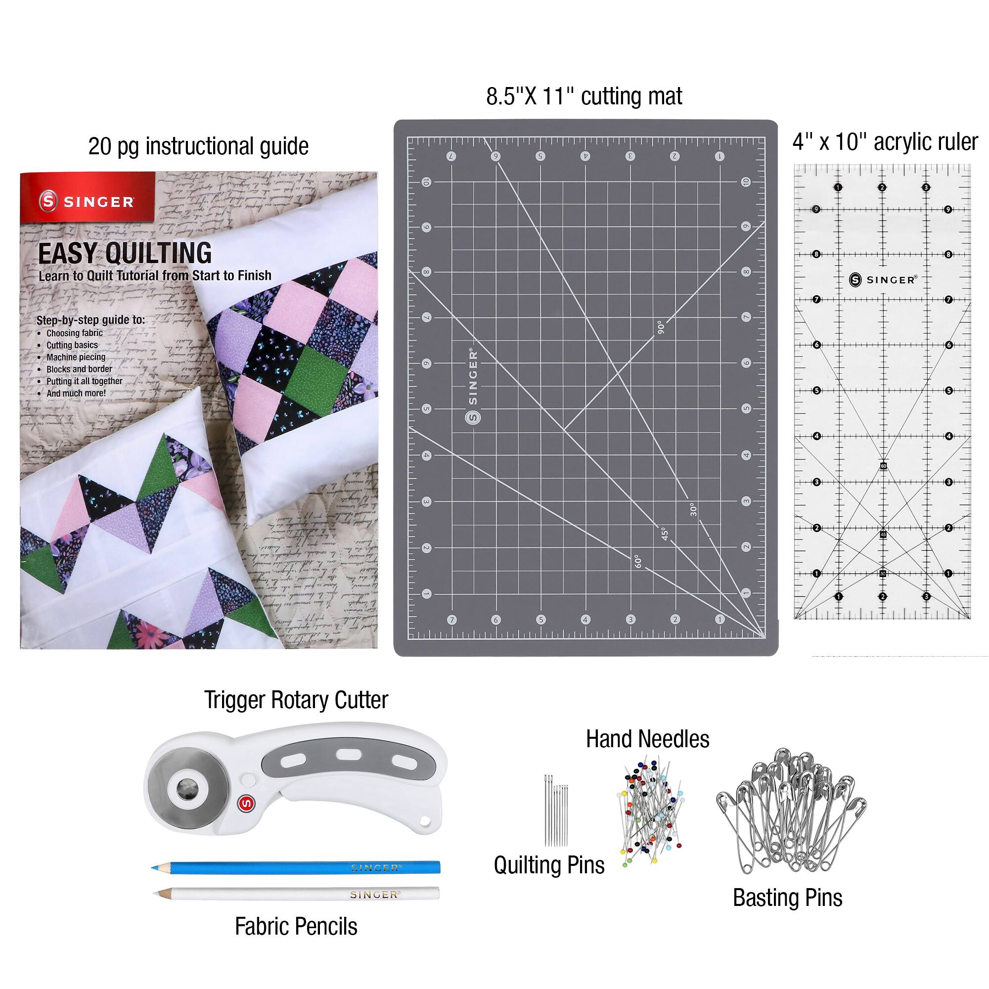 SINGER® Learn to Quilt Sewing Kit